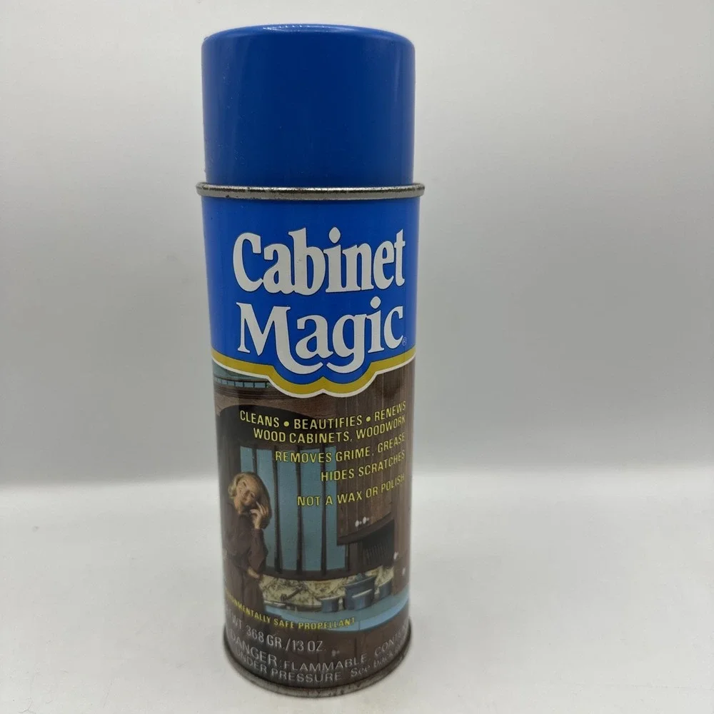 Original Cabinet Magic Cleaner 13oz Discontinued Vintage Advertising